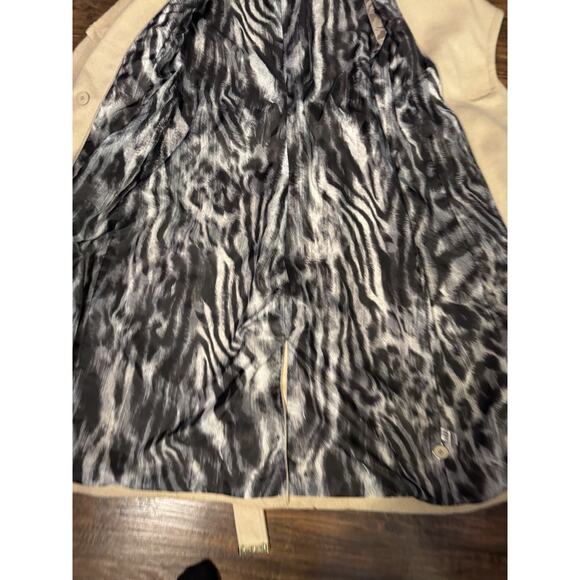 Black Rivet Cream Wool Blend Pea Coat Size S Belted Feminine Chic - Picture 10 of 15